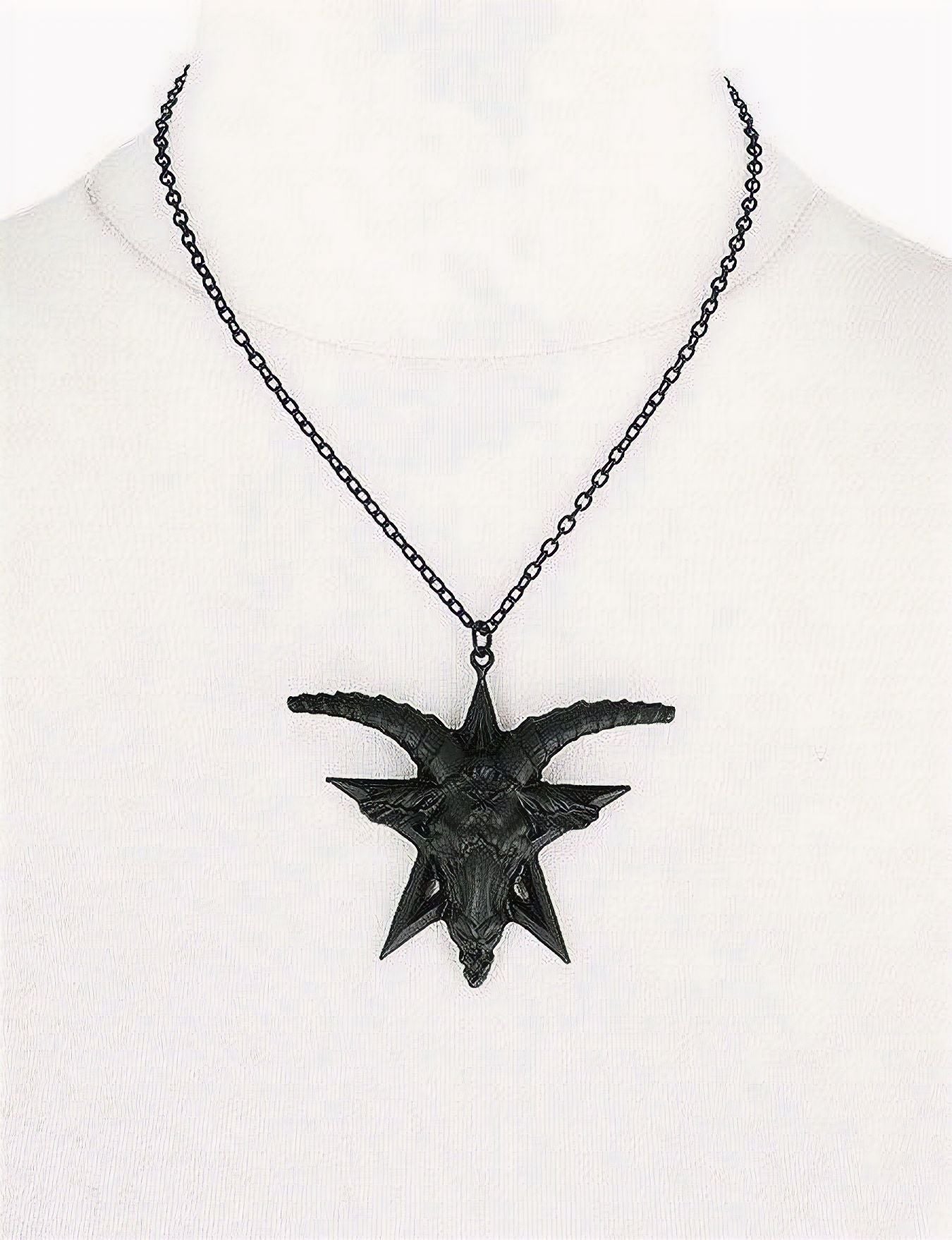 Baphomet Halsketting Zwart