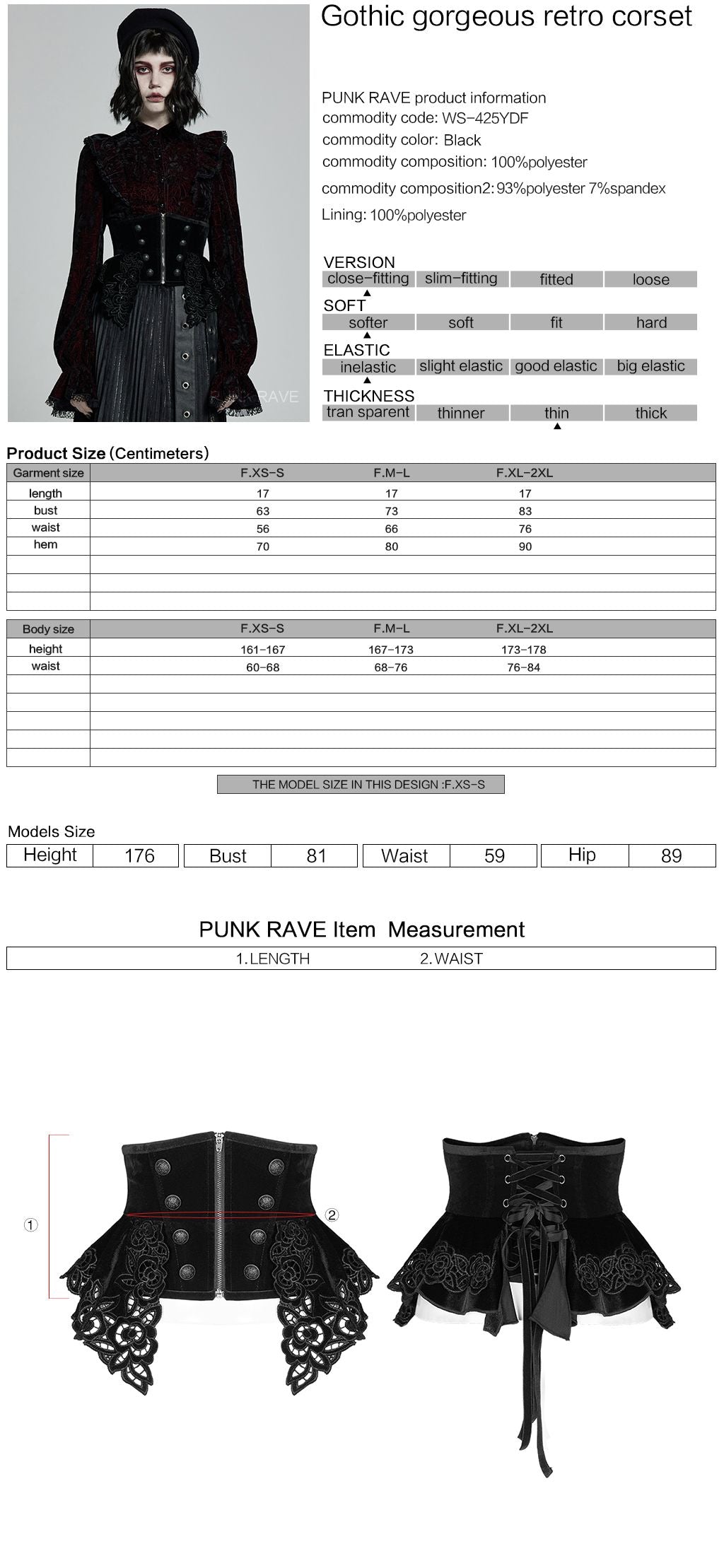 Trust Underbust Korset