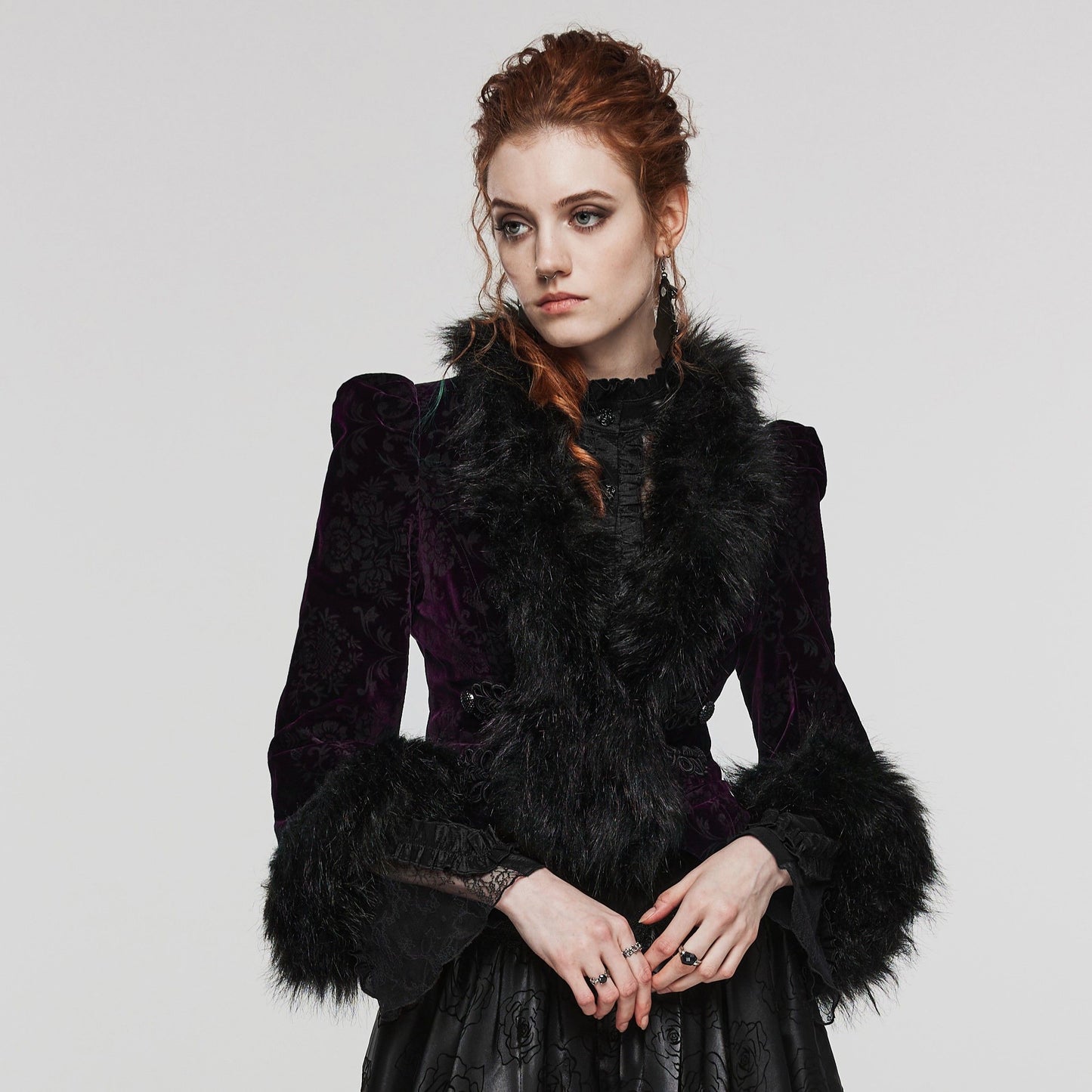 Wanting More Jacket Purple - Black