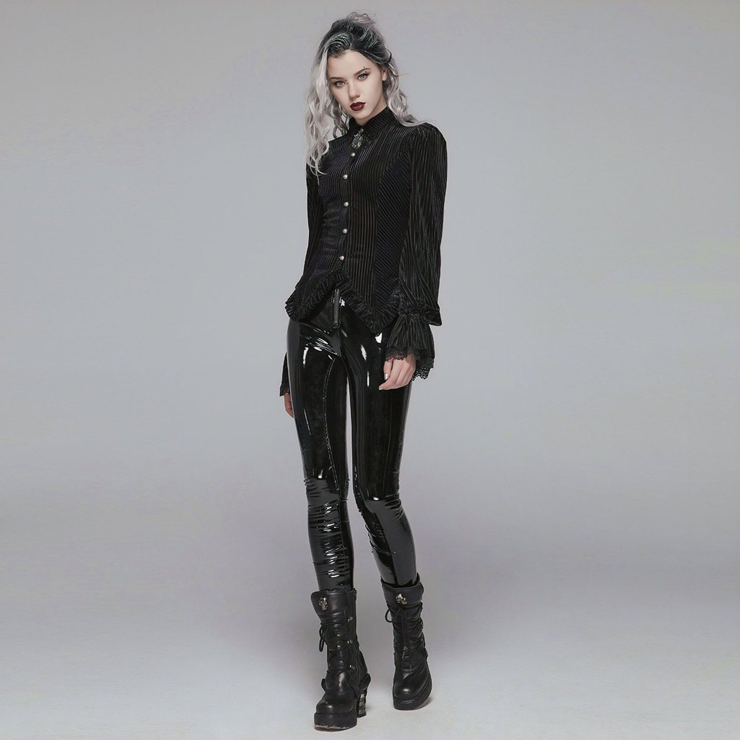 Punk Rave Take the Blame Blouse Zwart