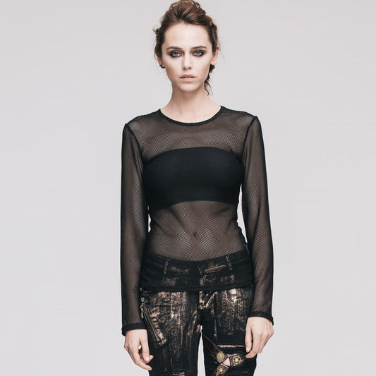 Being Here Fishnet Top