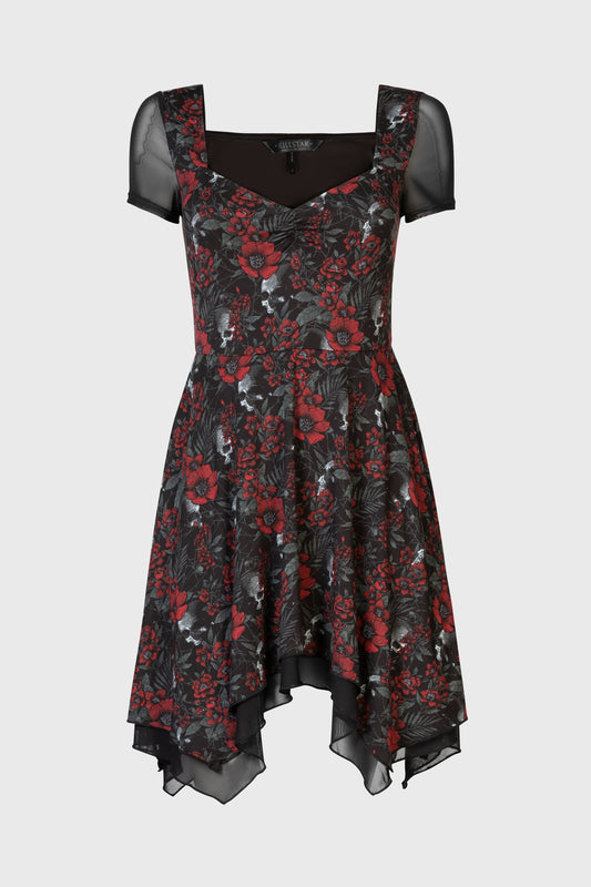Killstar Crimson Decay Mini Jurk