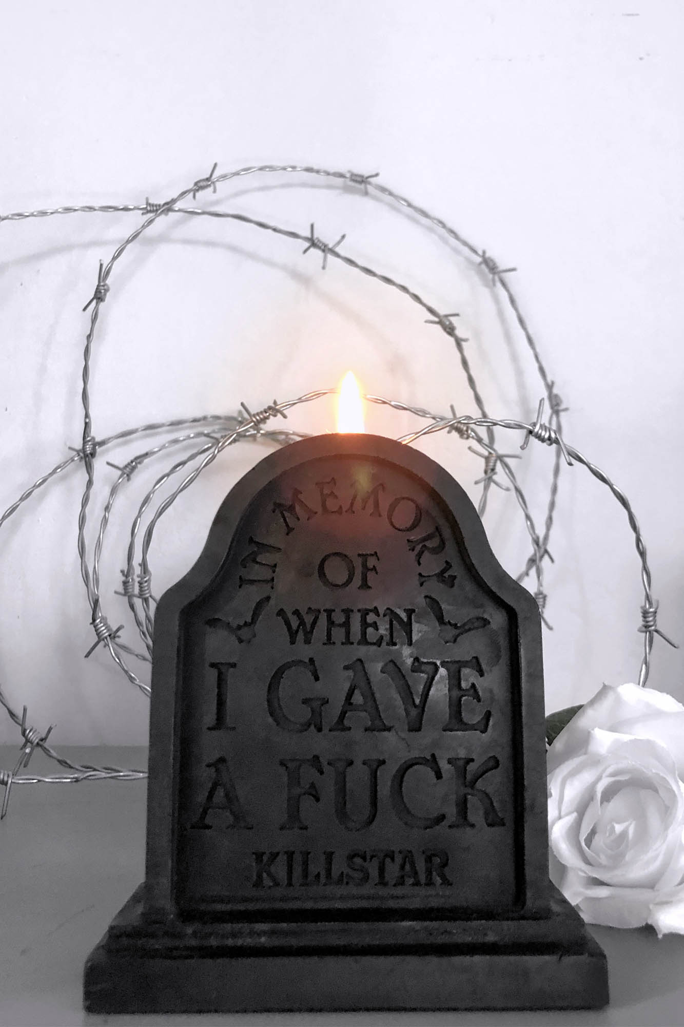 In Memory Tombstone Candle