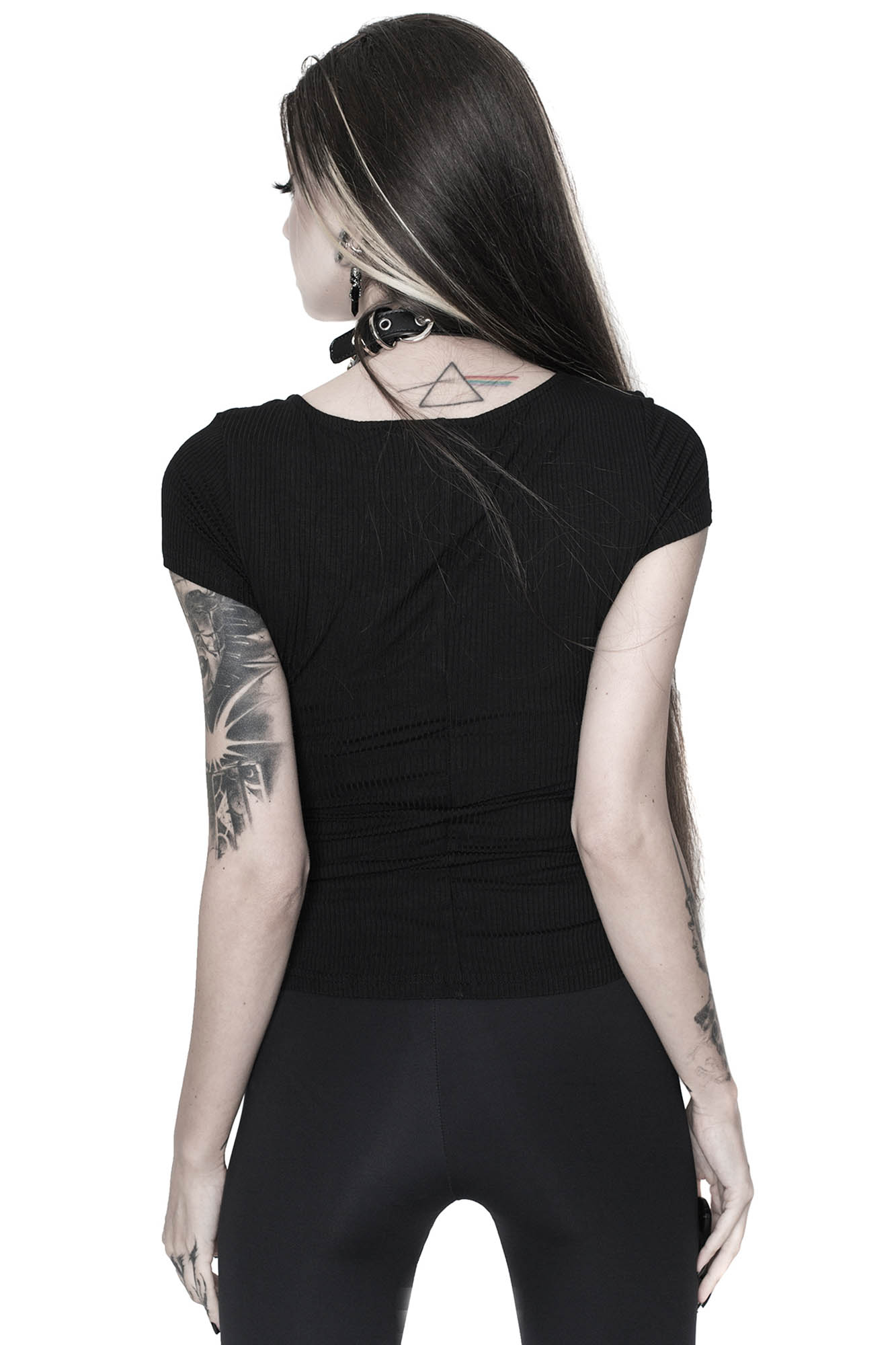 Killstar Eye C U Cap-Sleeve Top