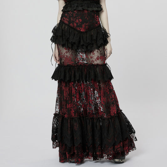 Full of Hope Rok Zwart - Rood