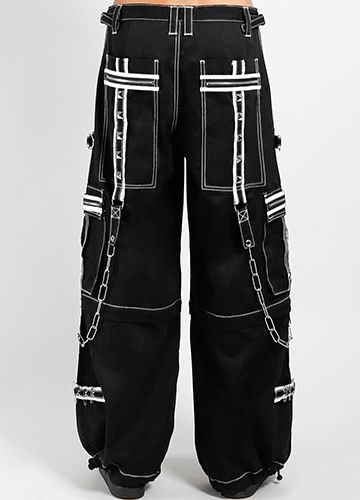 Crazy Piper Pants Black - White