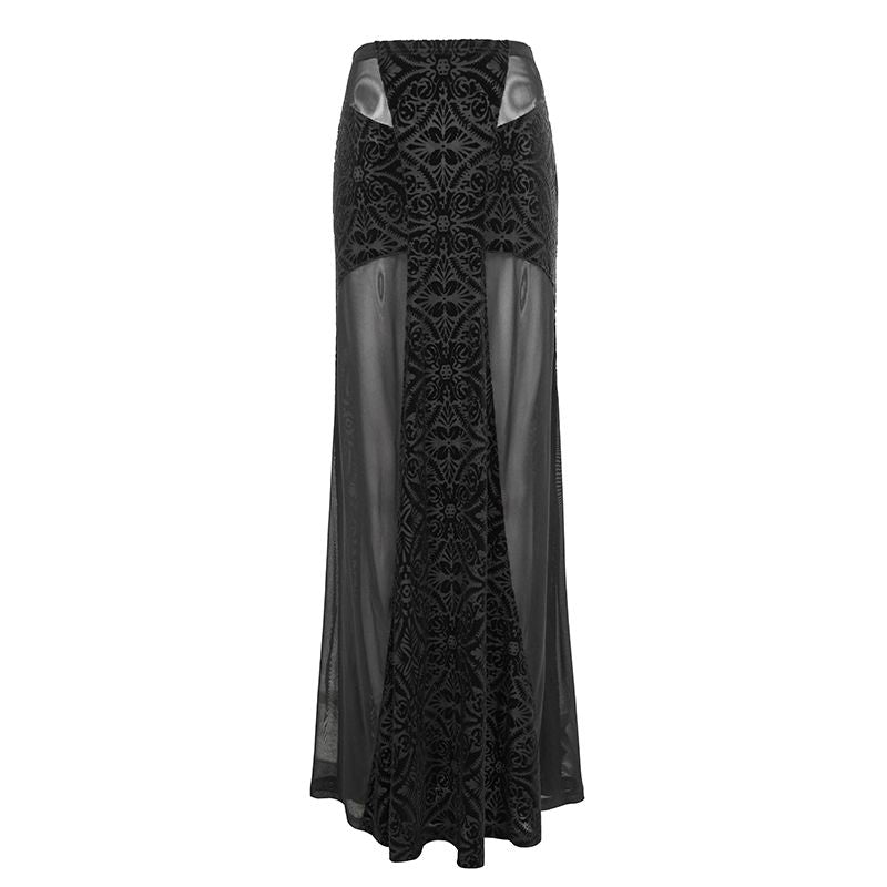 Velvet Cross Maxi Rok