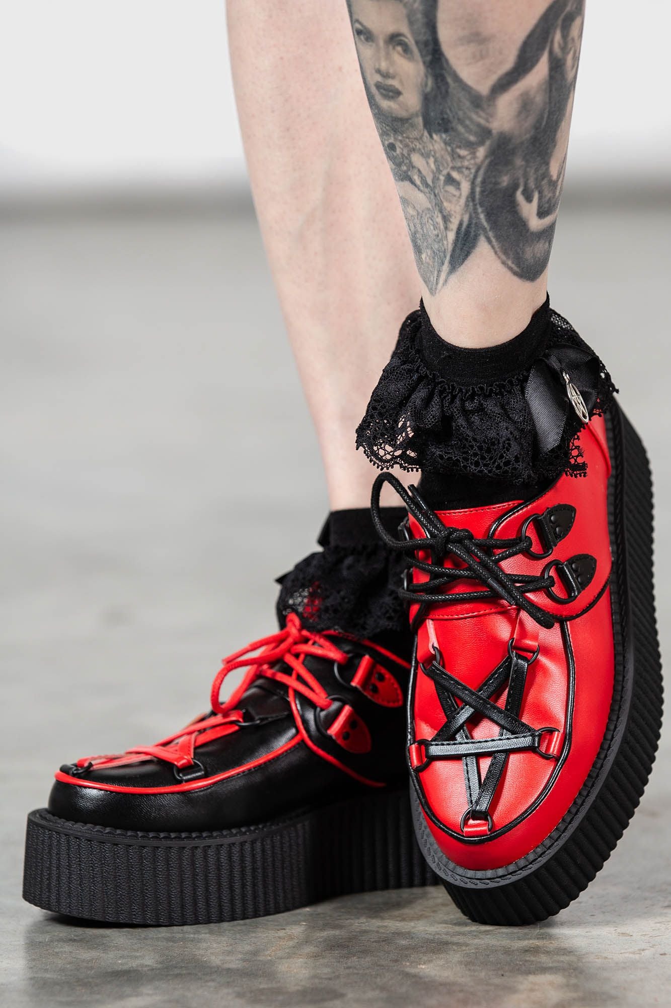Hexellent Creepers Zwart - Rood