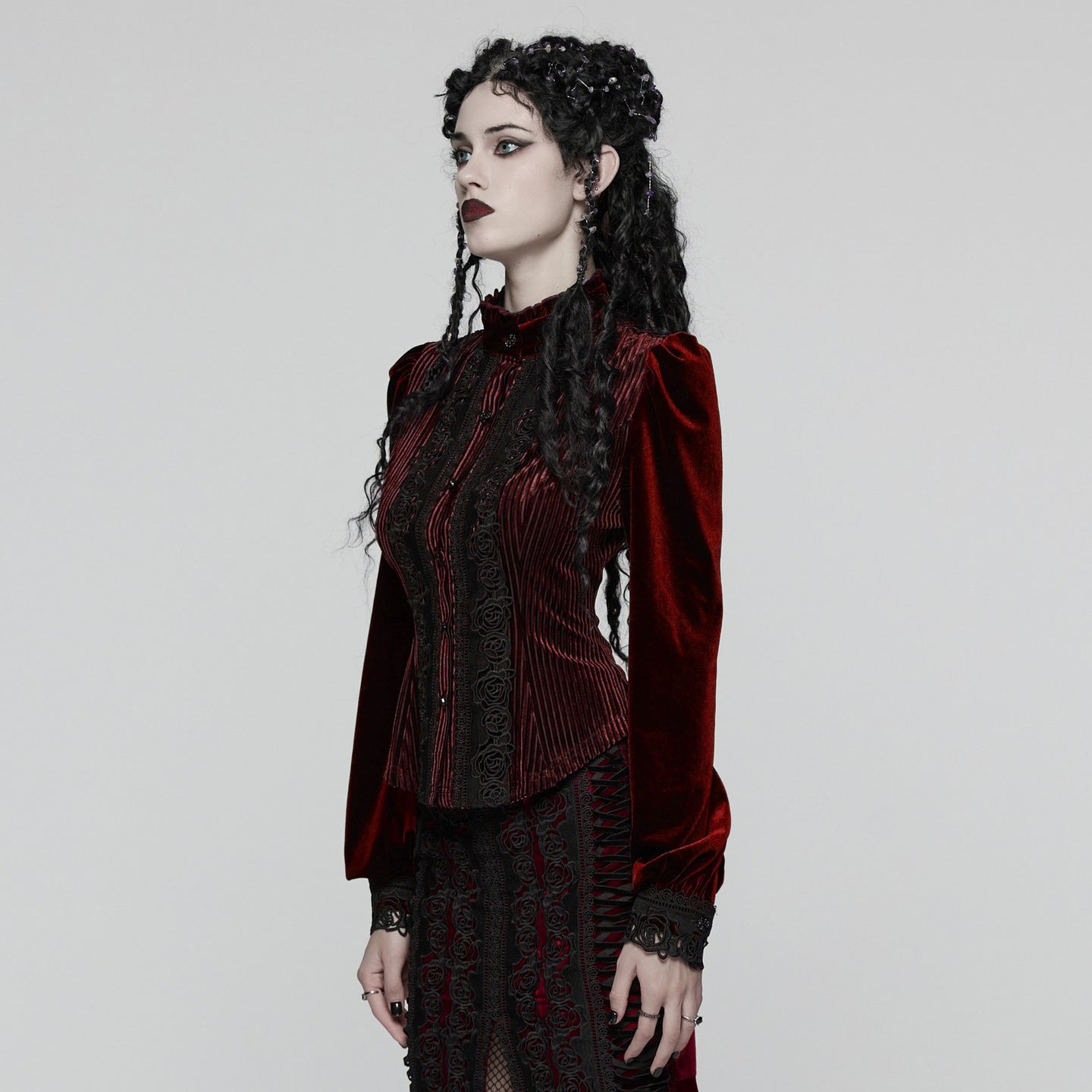 Hold Me Blouse Rood - Zwart