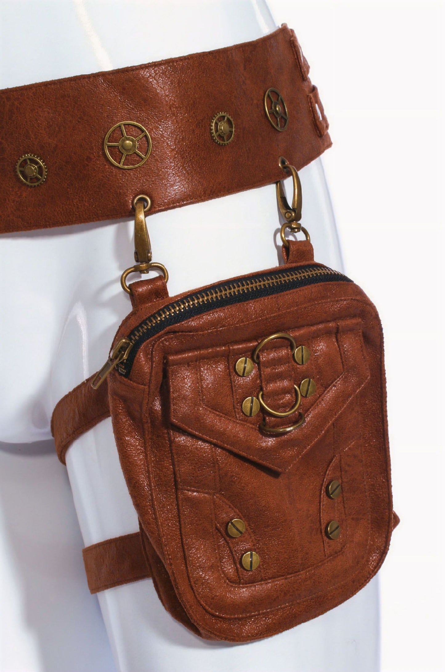 Steampunk Men's Pocket Belt SPM035