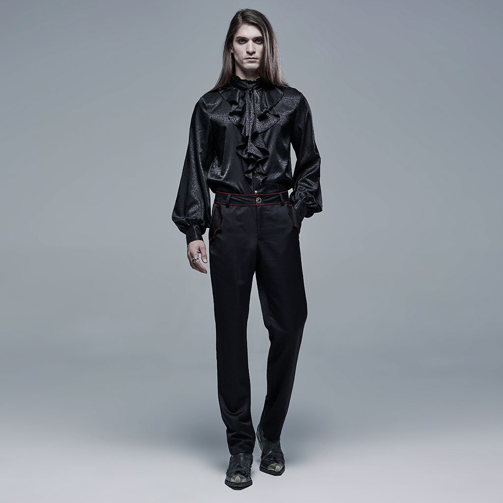 Ceremony Broek Zwart Rood