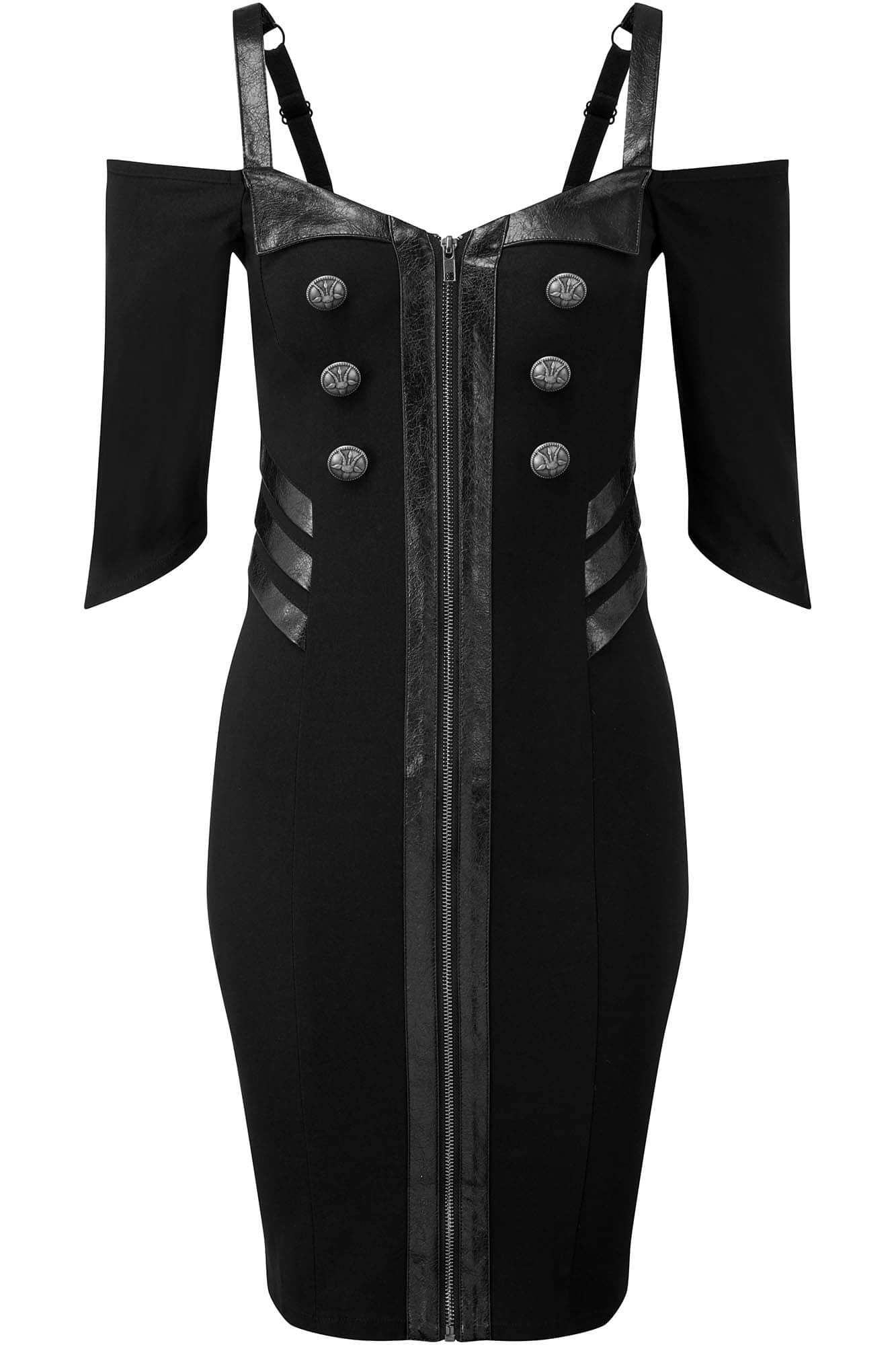 Killstar Miss Stardust Midi Dress Black