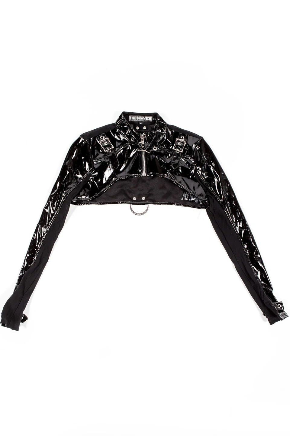 Vinyl Fetish Shrug Jacket Black