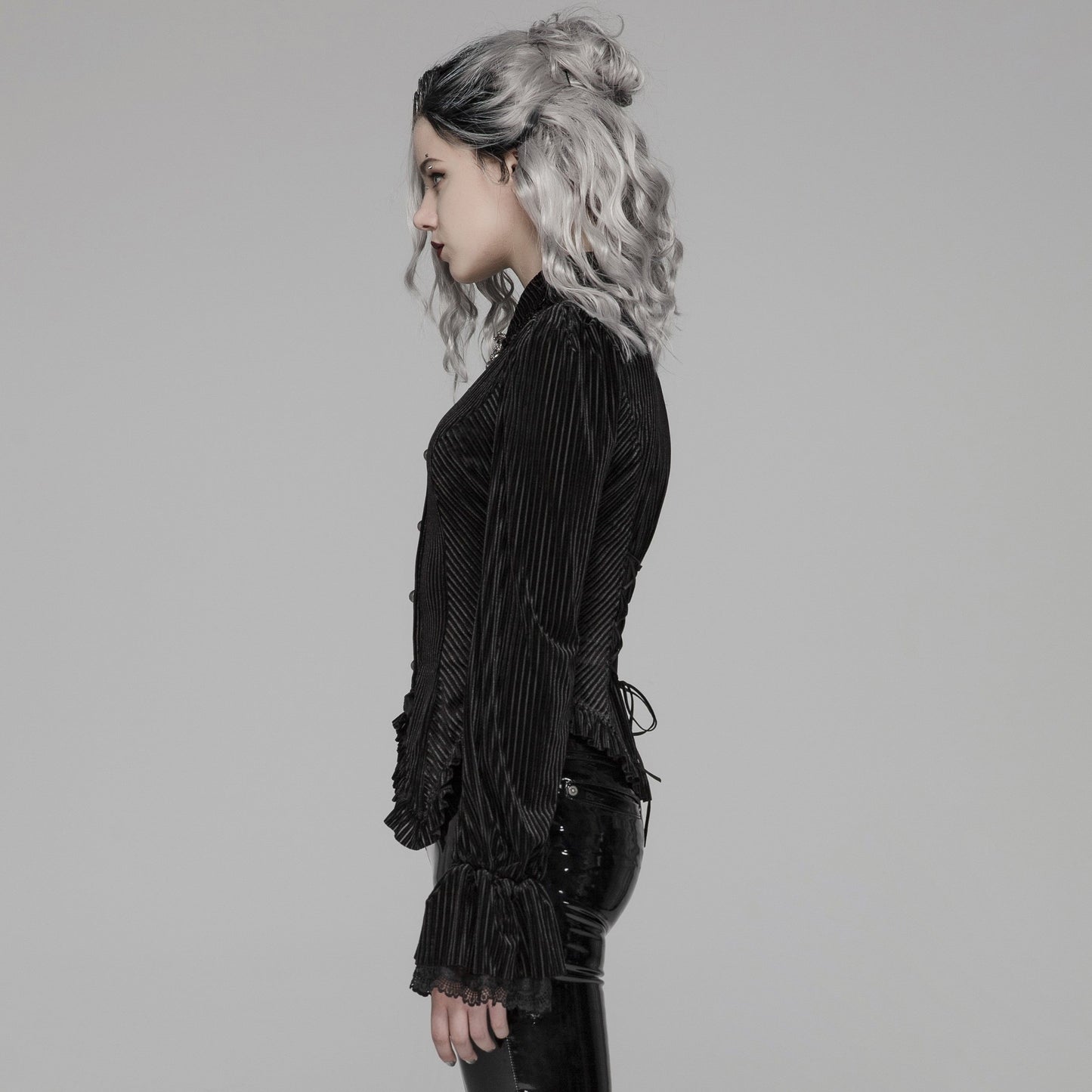 Punk Rave Take the Blame Blouse Zwart