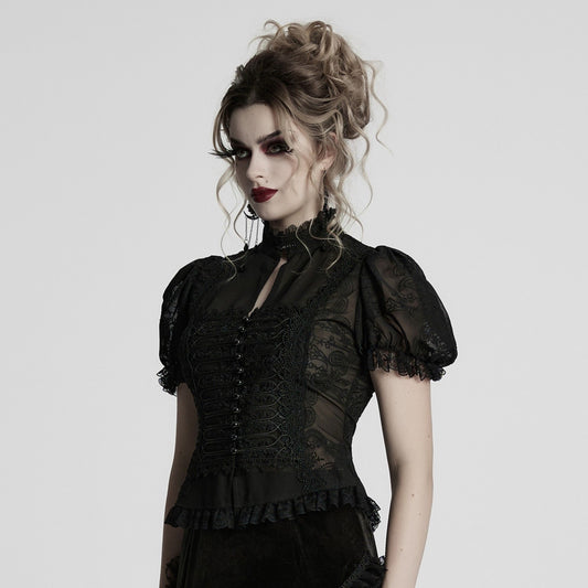 Words Can Hurt Blouse Zwart