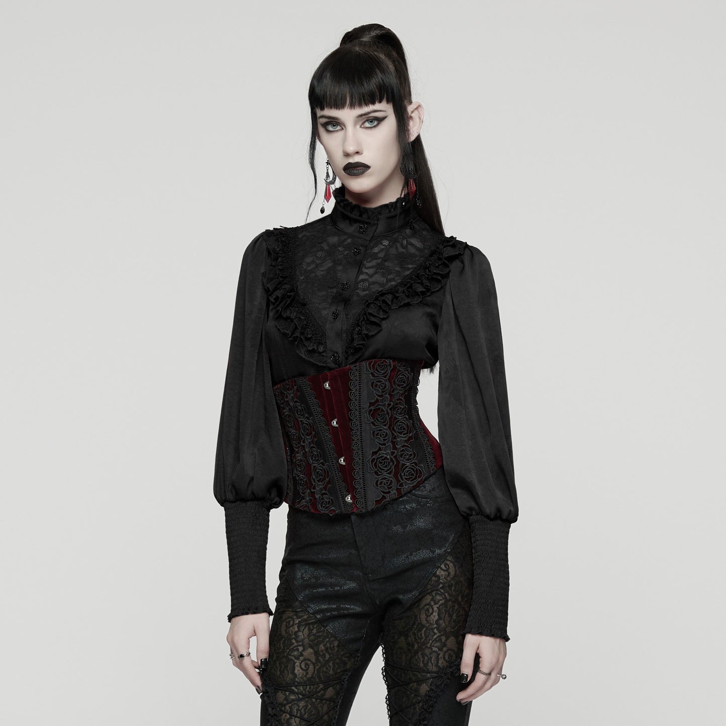 Punk Rave Proud Blouse Zwart