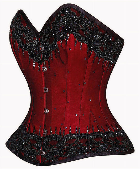 Couture Busk Korset Rood