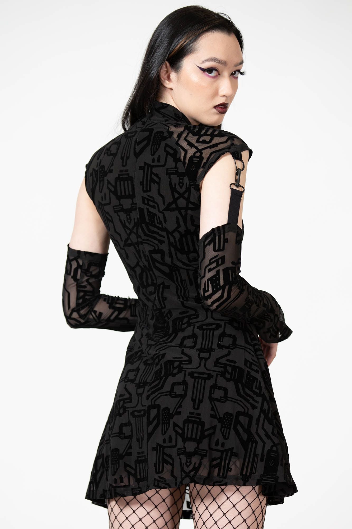 Killstar Digital Daze Mesh Dress