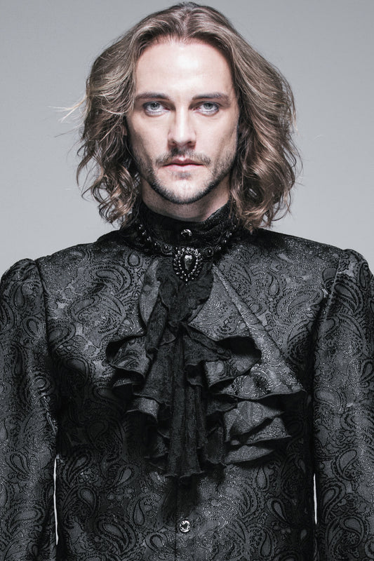 Devil Fashion Devoted Jabot Zwart