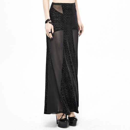 Velvet Cross Maxi Rok