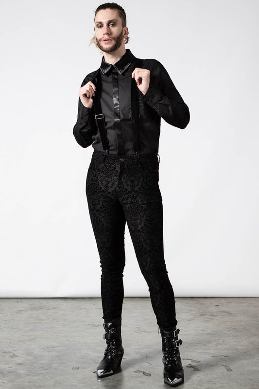 Killstar Last Wishes Suspender Pants