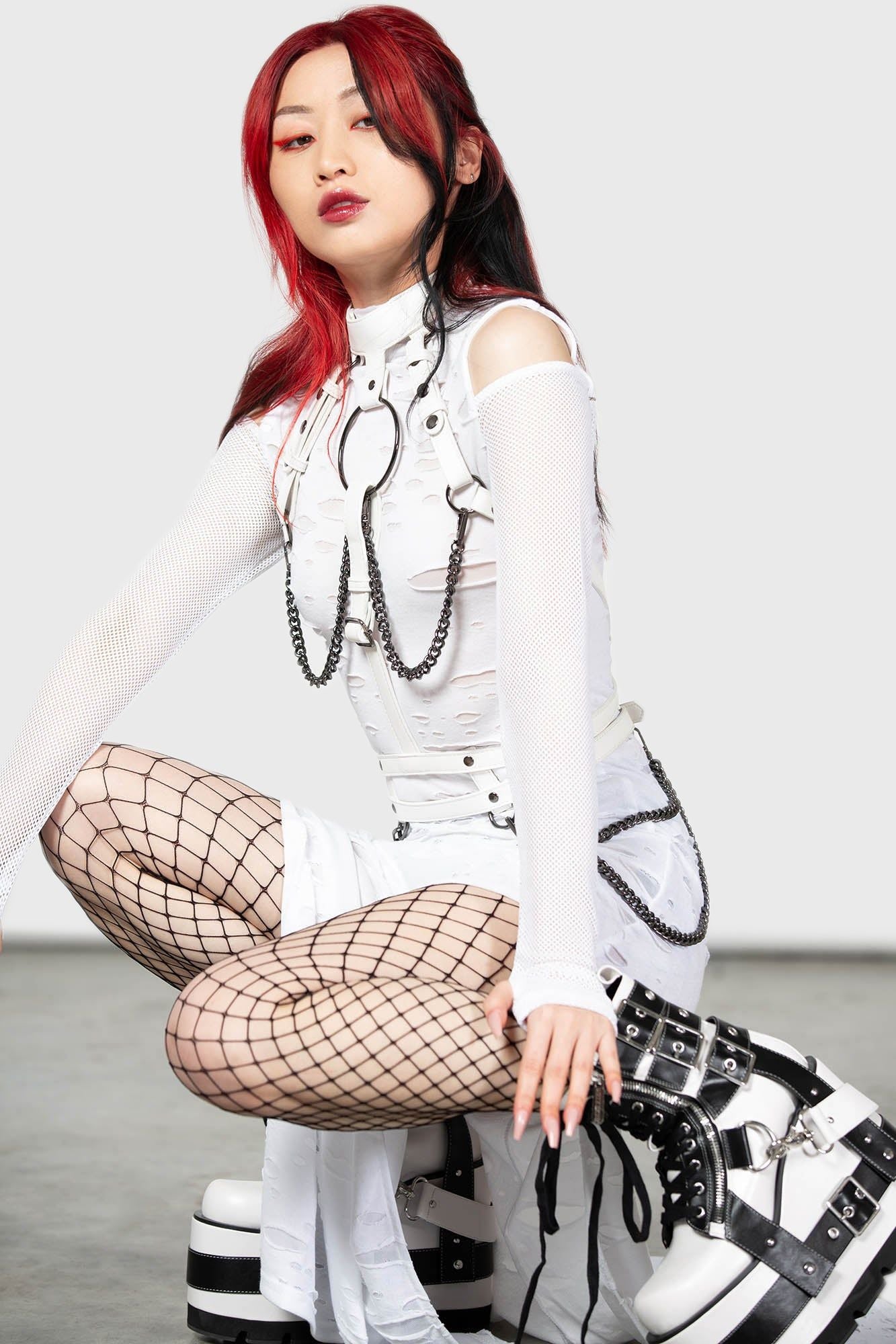 Killstar Baphomet Bones Harness