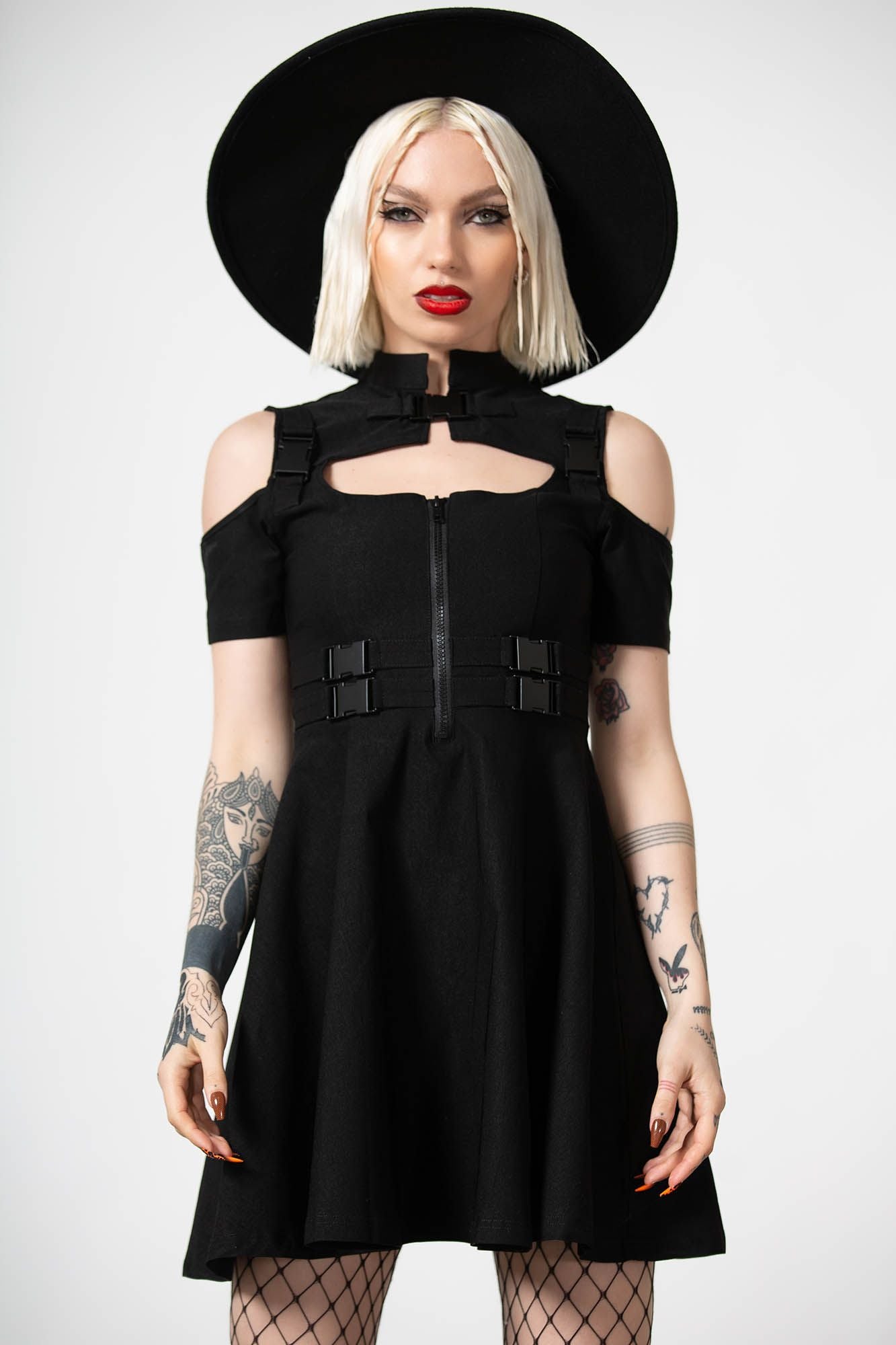 Killstar Cybermancy Zip Skater Dress