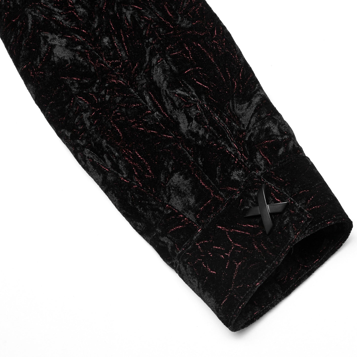 Crushed Shirt Black - Red