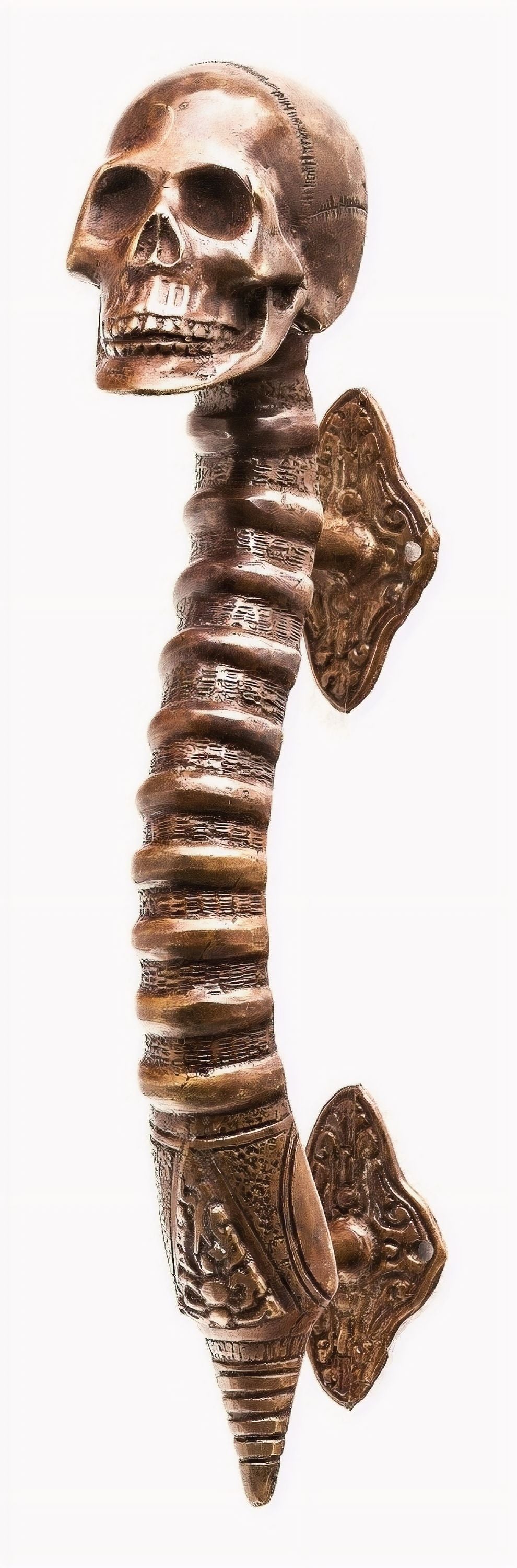 Deur Handgreep Skull Bronskleurig