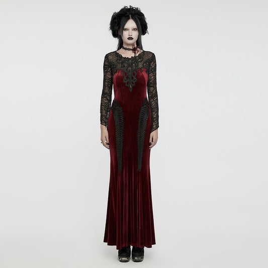 Drifting Away Maxi Jurk Rood - Zwart