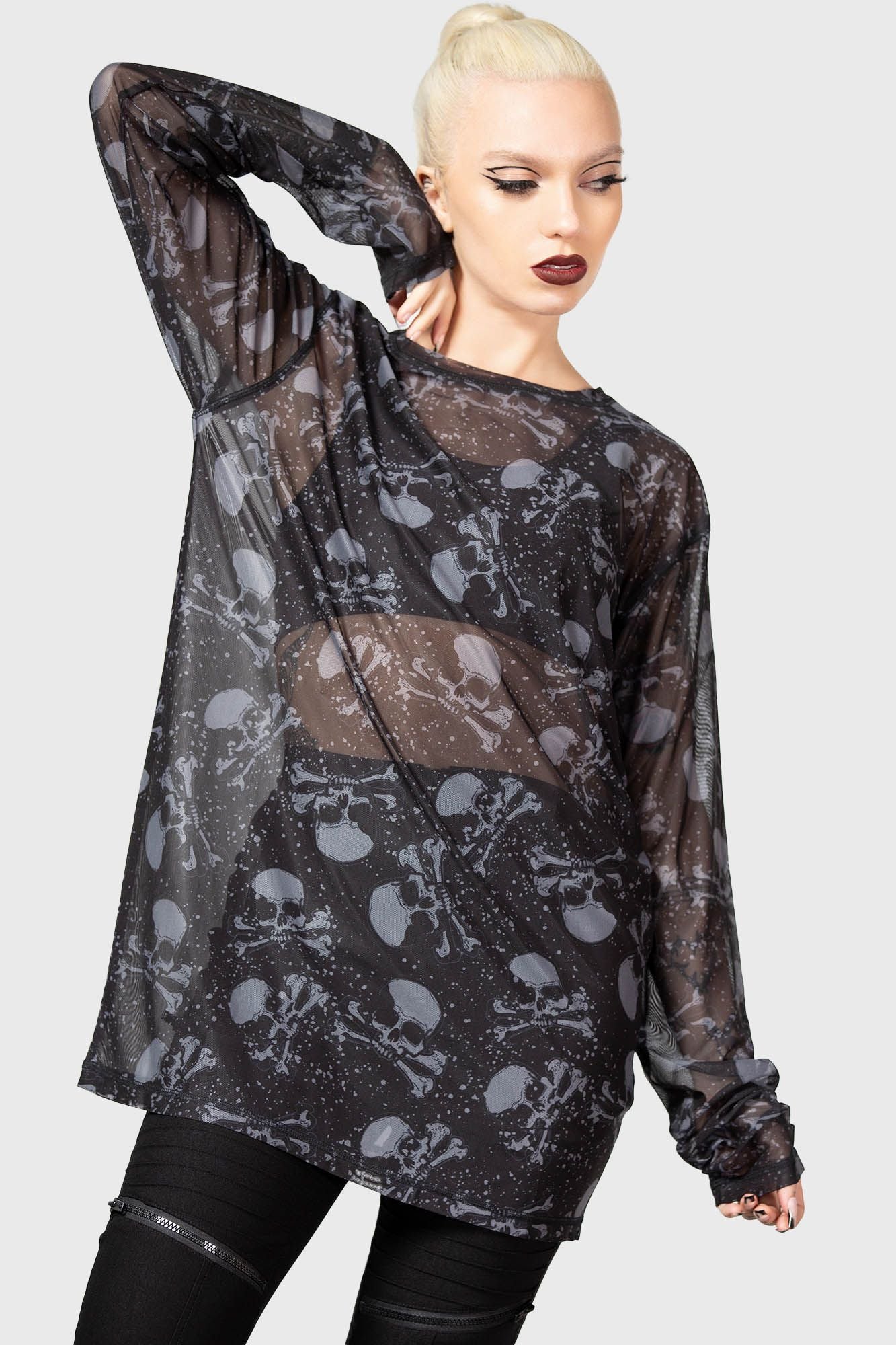 Killstar Fright Train Long Sleeve Top