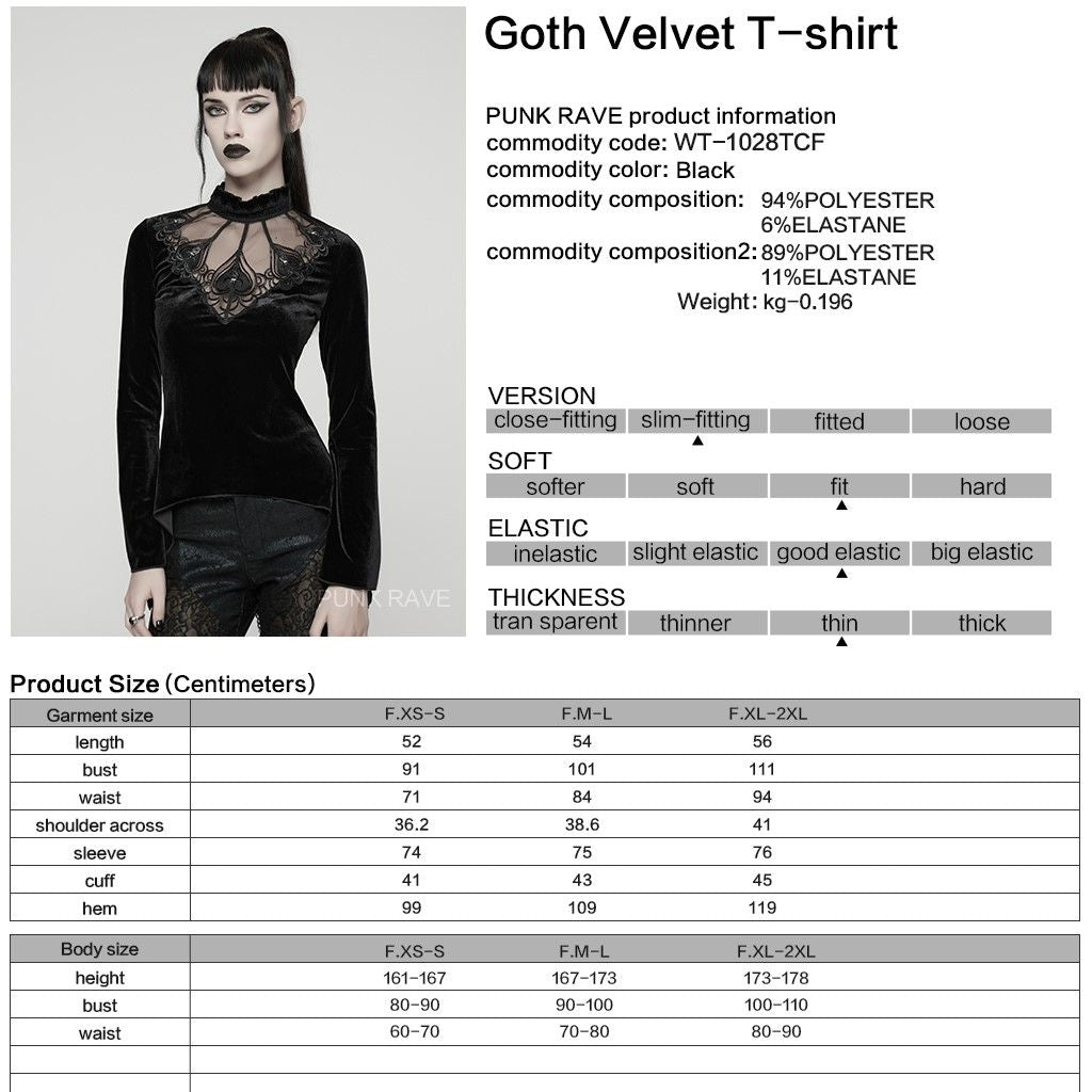 Punk Rave Graveyard Glam Top