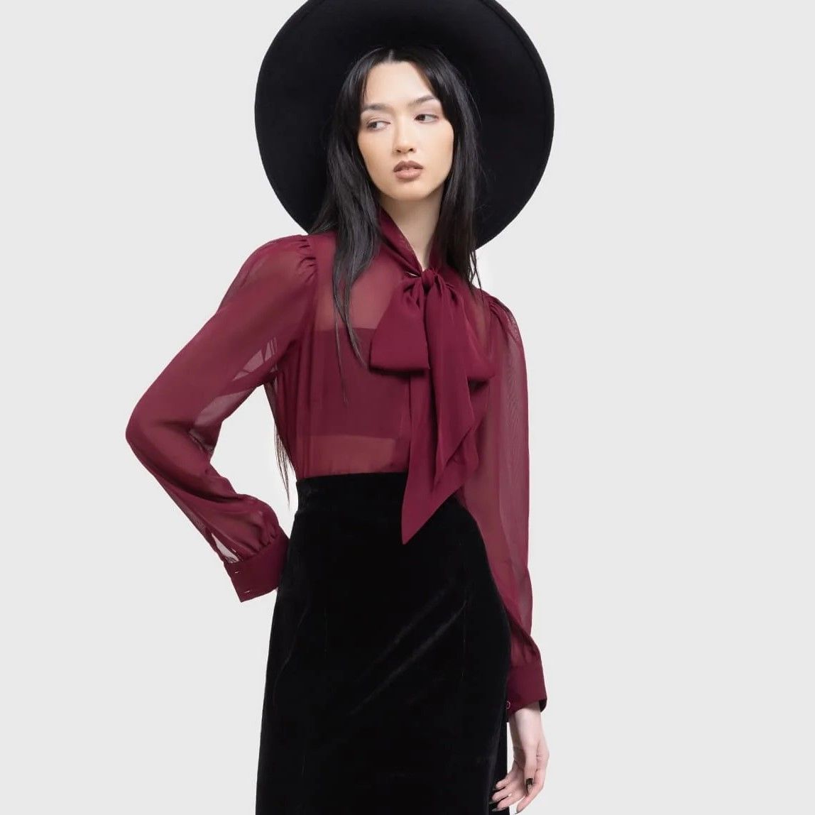 Kihilist Crimson Oracle Blouse