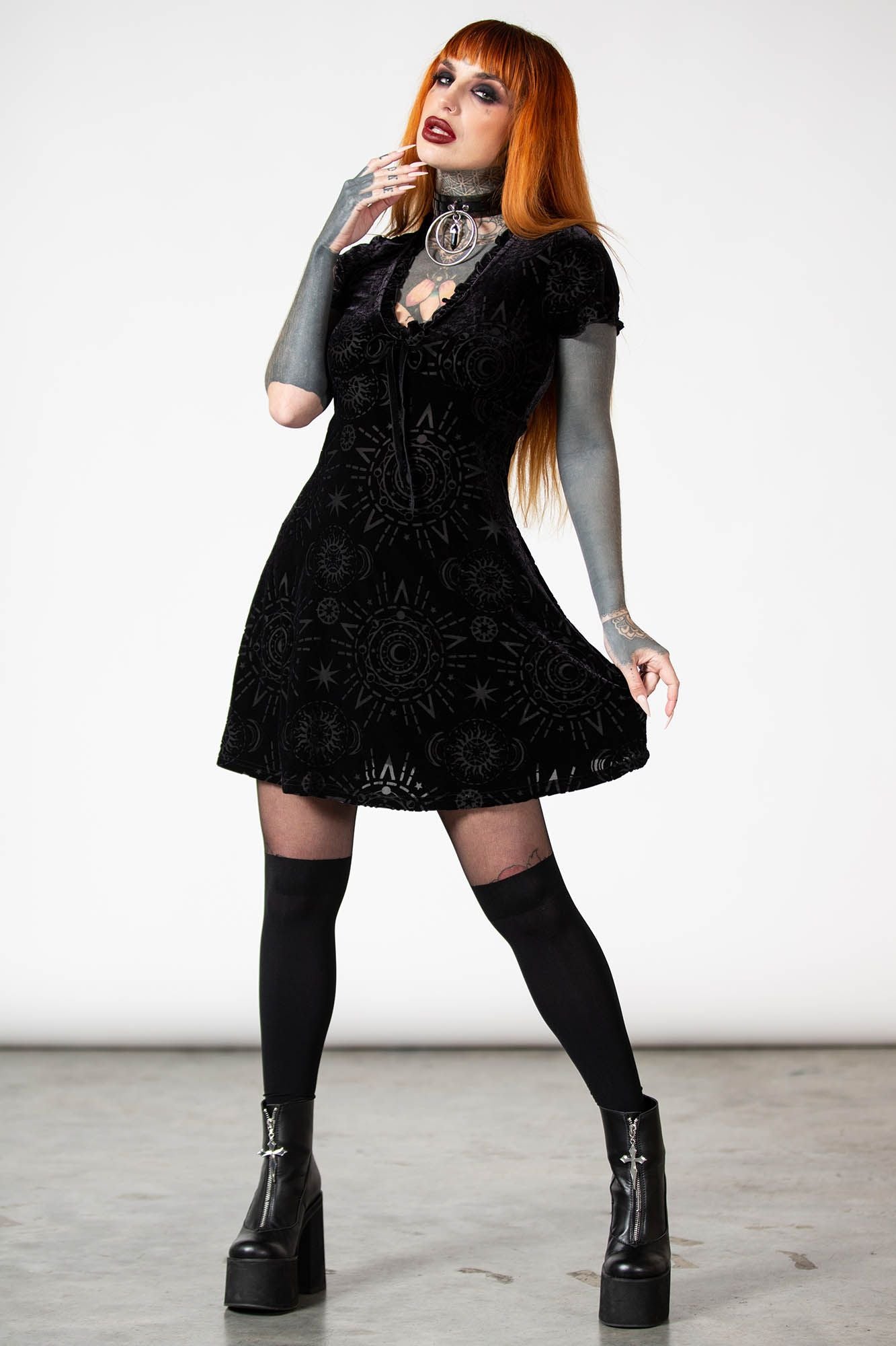 Killstar Spiritual Chant Burnout Dress