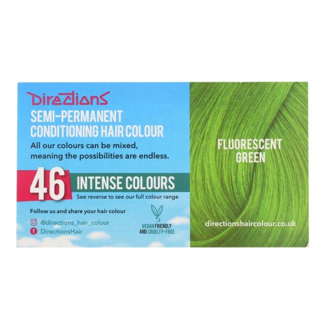 Fluorescent Green Semi-Permanent Hair Colour