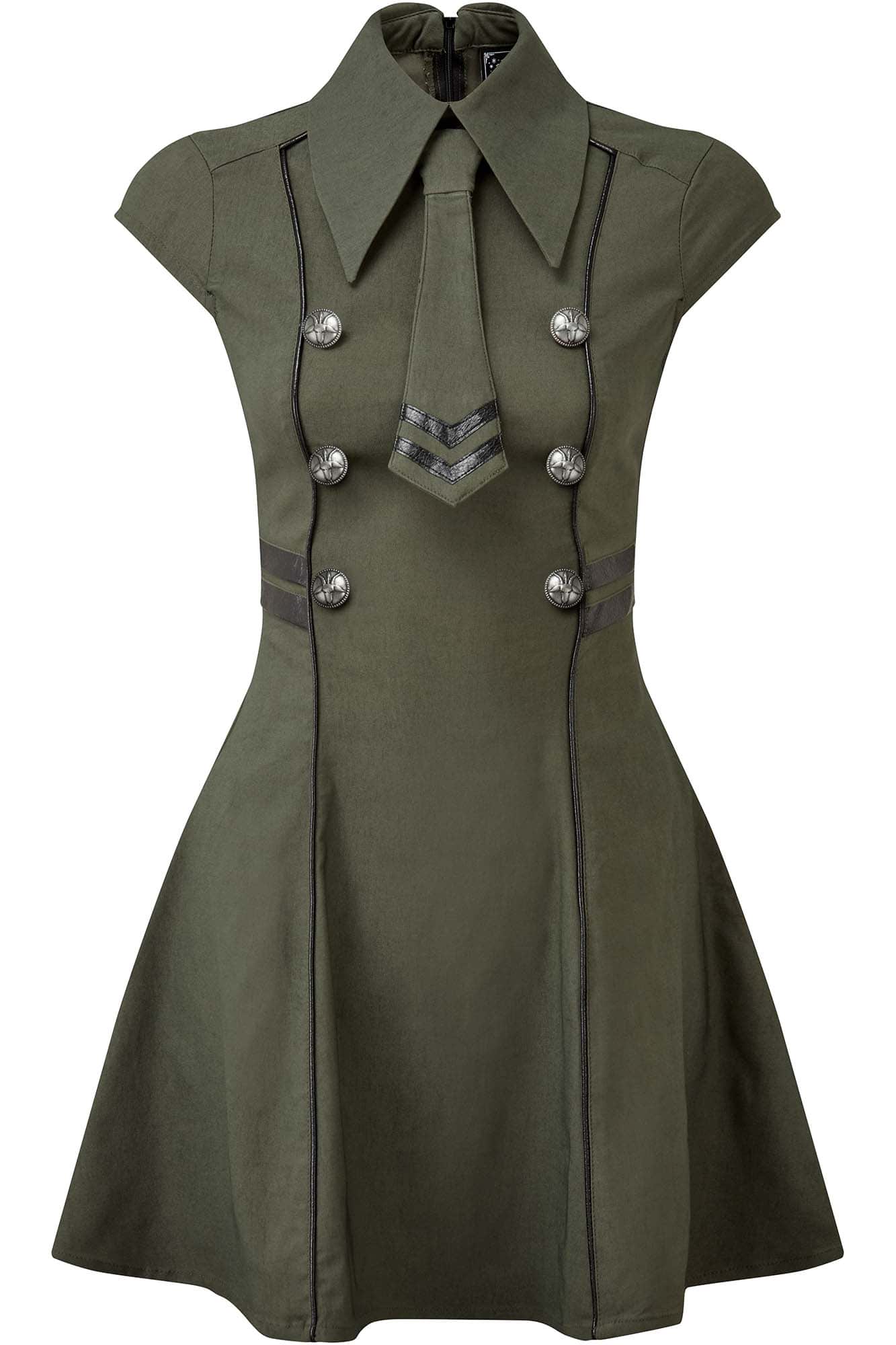 Killstar Black-Ops Jurk Khaki