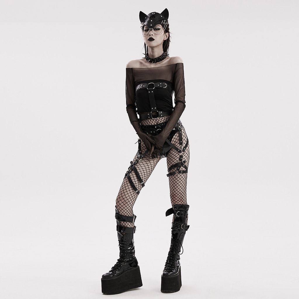 Haunt Me Waist Harness Zwart