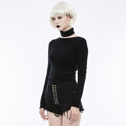 Restless Night Top Zwart
