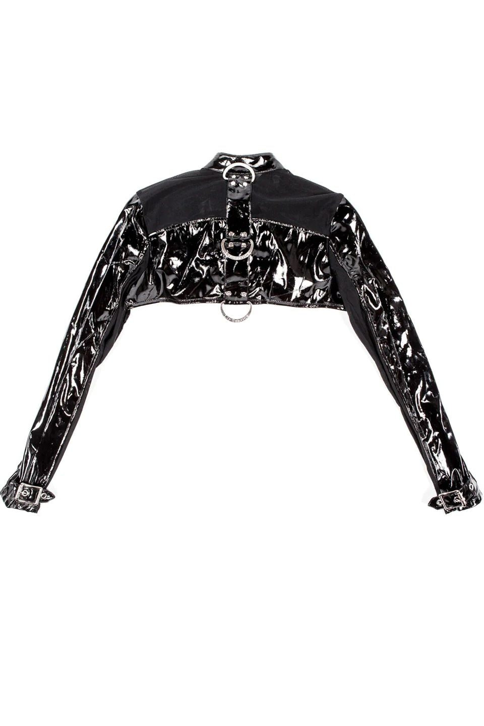 Vinyl Fetish Shrug Jacket Black