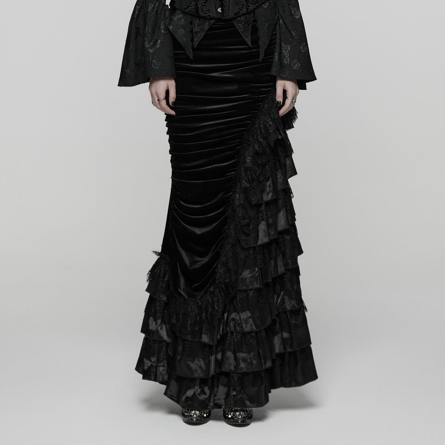 Broken Promise Maxi Rok Zwart