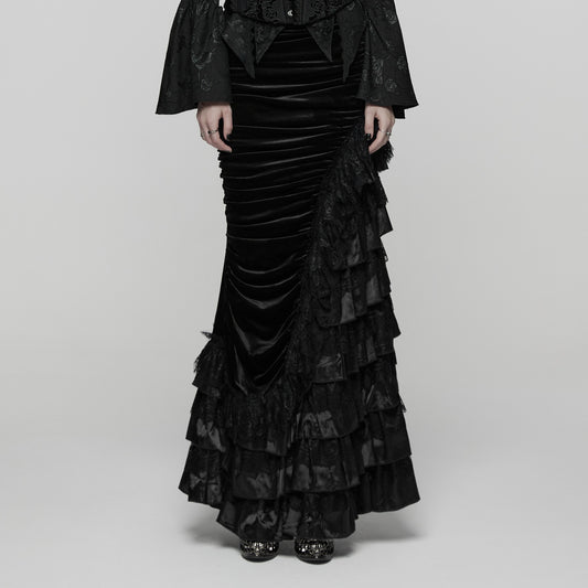 Broken Promise Maxi Rok Zwart