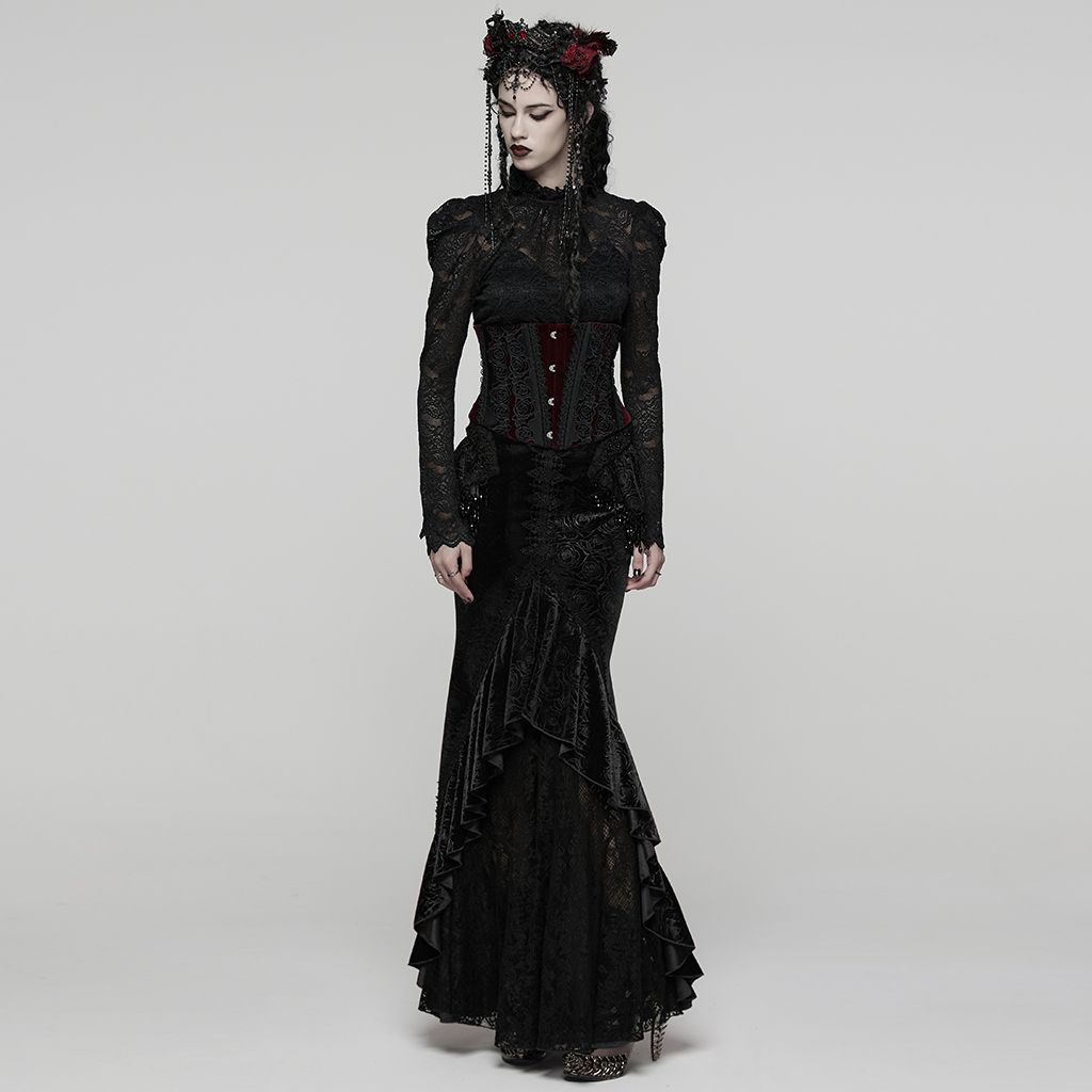 Empress Maxi Rok Zwart