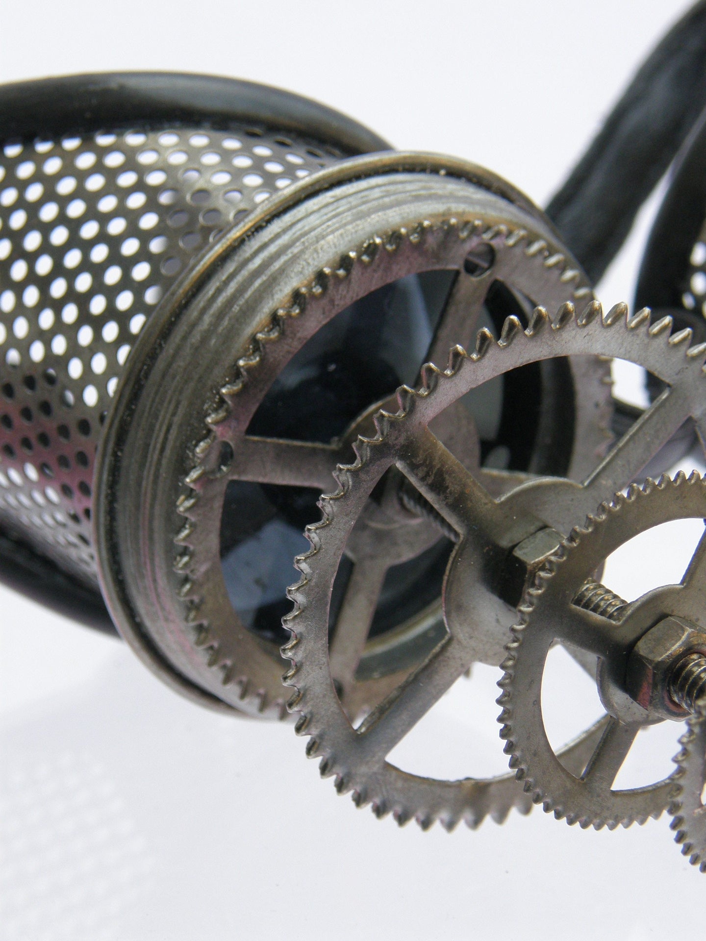 Mesh Goggles Gunmetal Telescopic Cogs