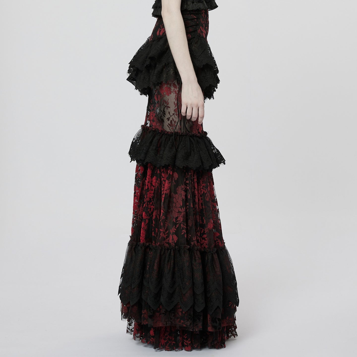 Full of Hope Rok Zwart - Rood