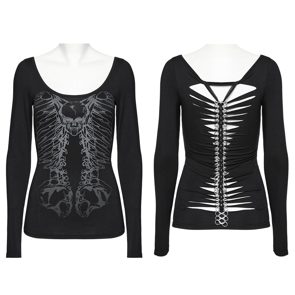 Skull  Long Sleeve Top