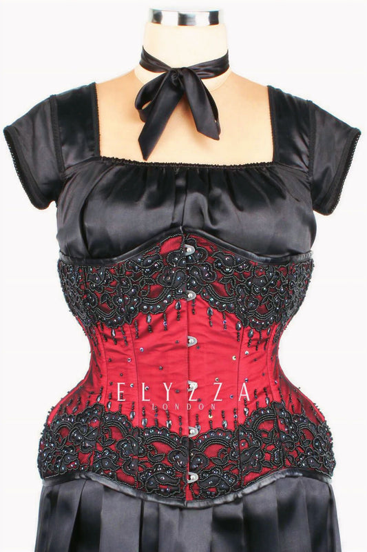 Couture Underbust Korset Rood
