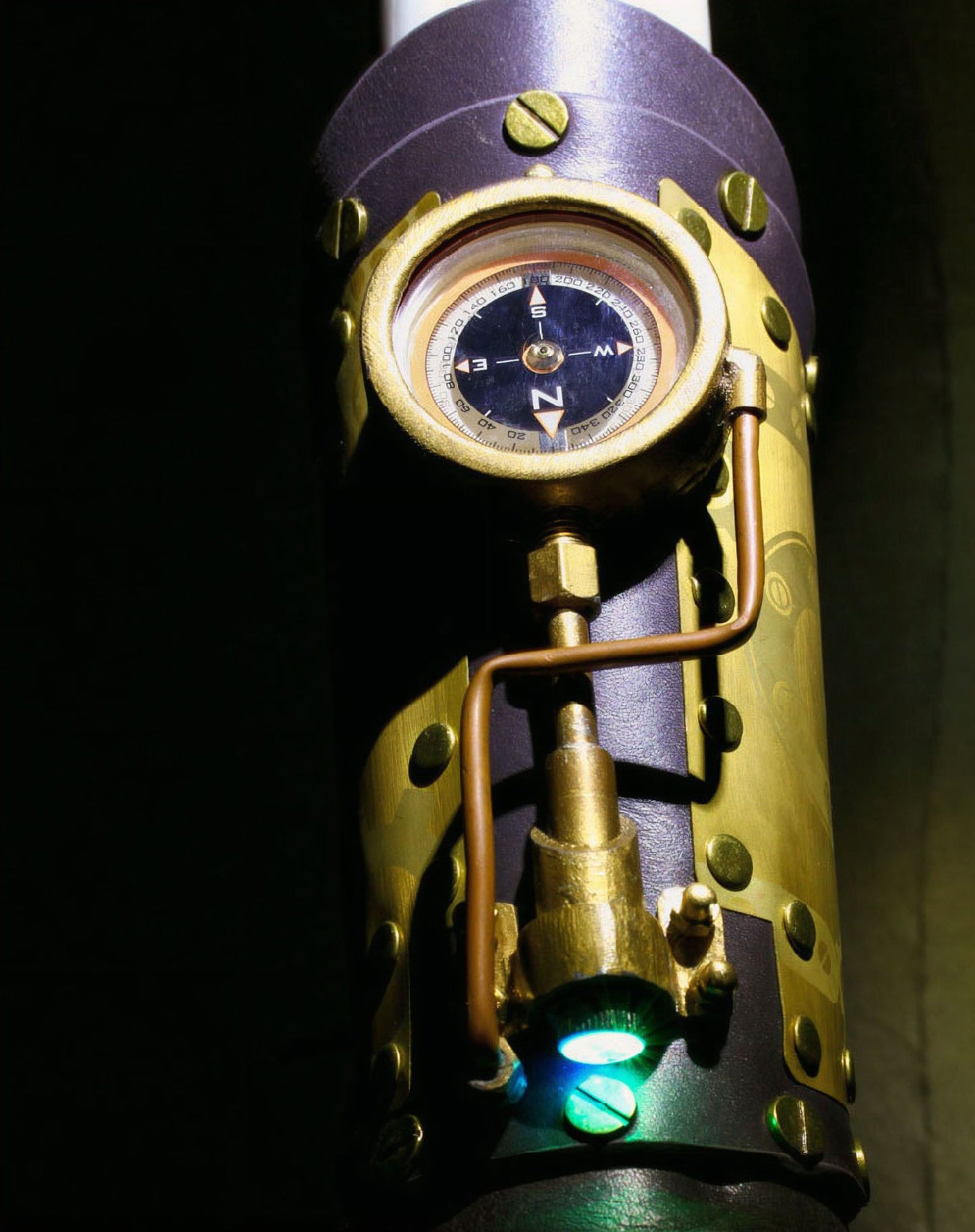 Steampunk Arm Guard Donkerbruin
