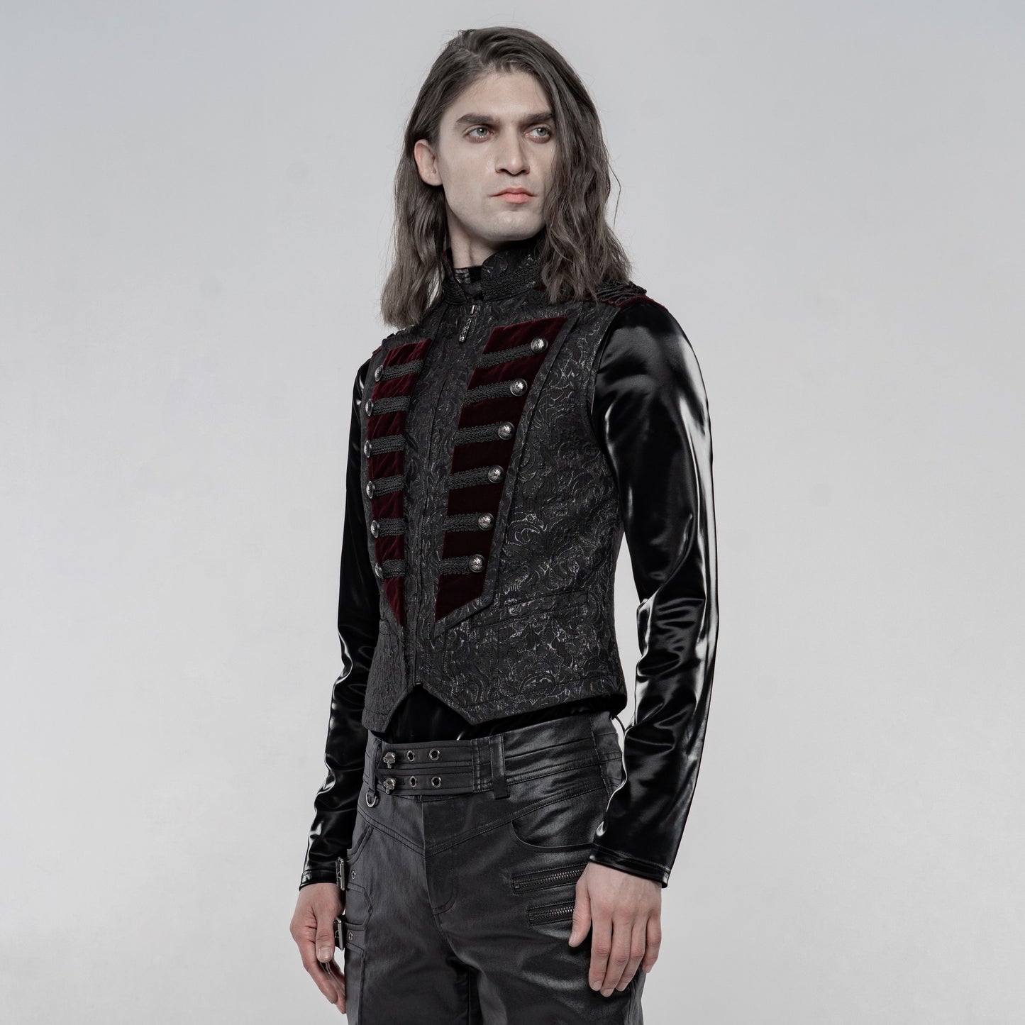 Constant Waistcoat Zwart/Rood