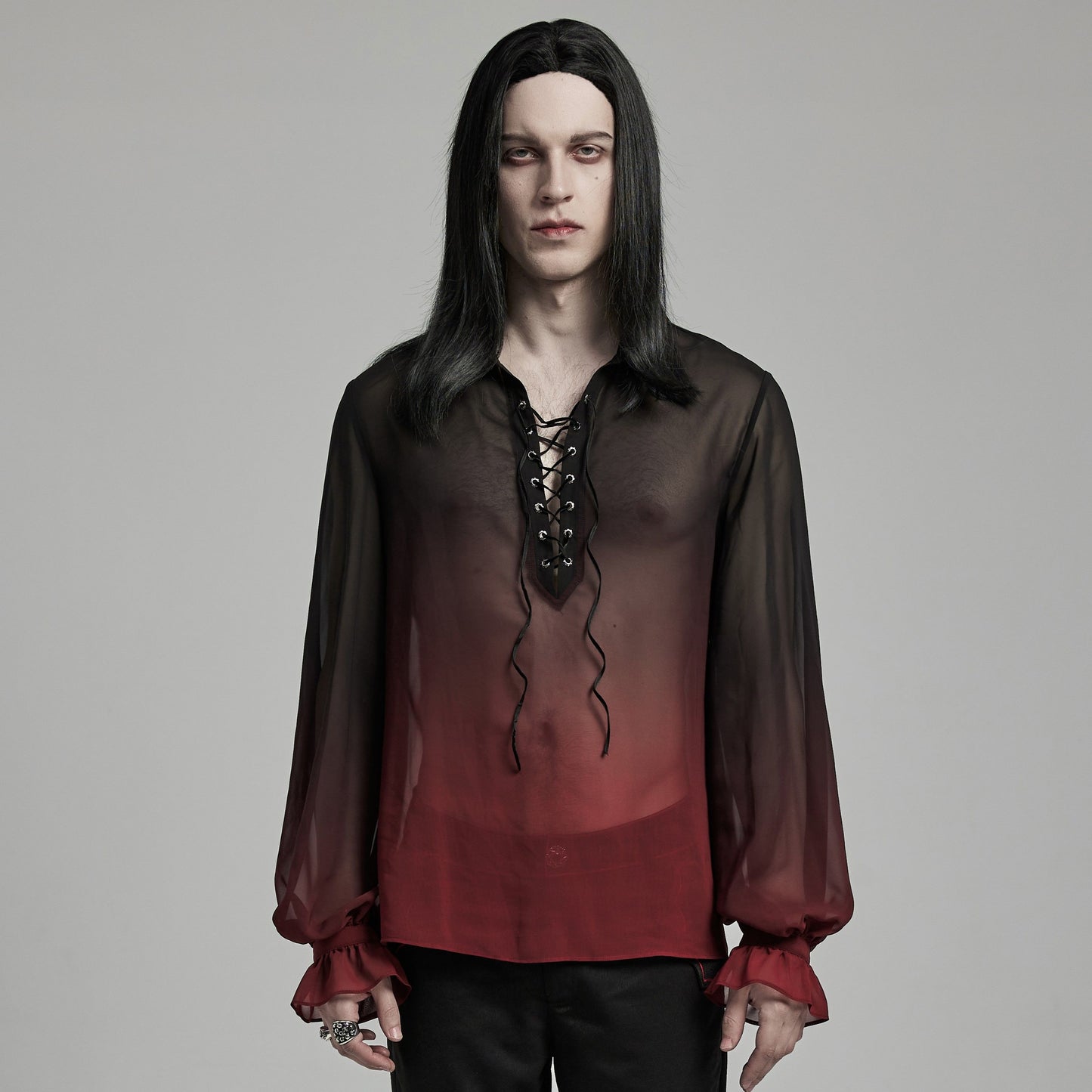 Accused Shirt Zwart - Rood