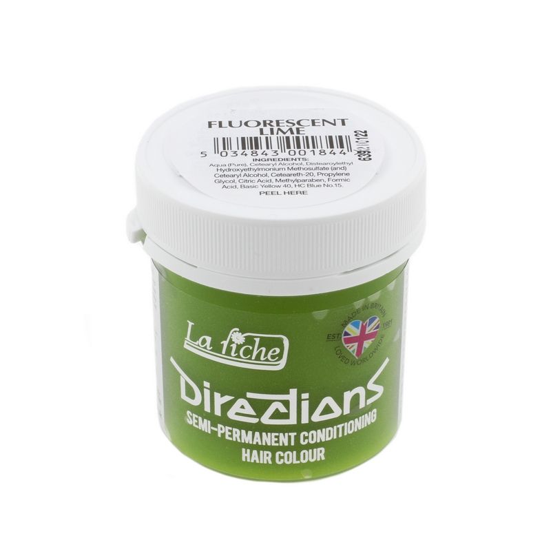 Fluorescent Lime Semi-Permanent Hair Colour